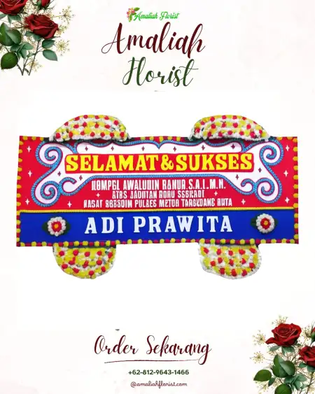 Papan Bunga Ucapan Selamat Lambaro Skep